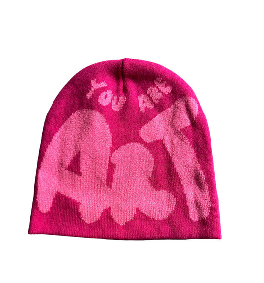 Bubble gum beanie